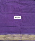 Maroon Kalyani Cotton Saree Blouse