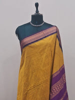 Mustard Yellow Kalyani Cotton Saree 1