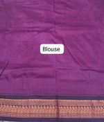 Mustard Yellow Kalyani Cotton Saree Blouse