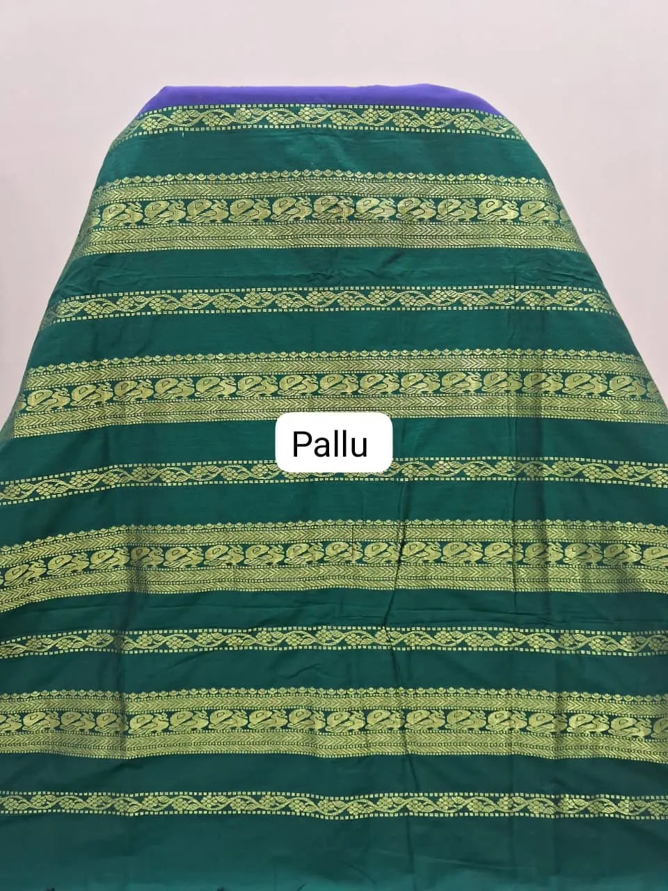 Royal Blue Kalyani Cotton Saree Pallu