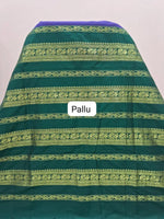 Royal Blue Kalyani Cotton Saree Pallu