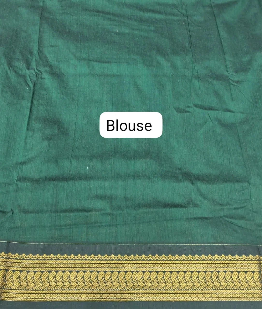 Royal Blue Kalyani Cotton Saree Blouse