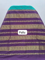 Sea Green Kalyani Cotton Saree pallu