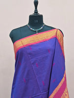 Dark Blue Kalyani Cotton Saree 1
