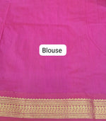Dark Blue Kalyani Cotton Saree Blouse