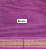 Leaf Green Kalyani Cotton Saree blouse