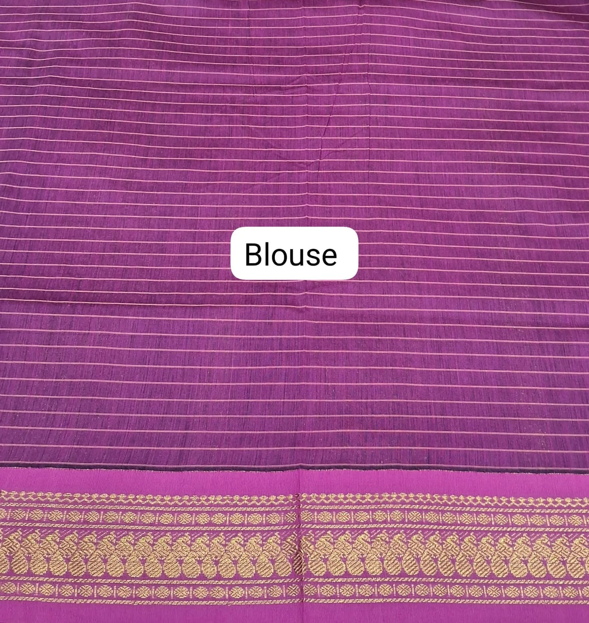 Green Kalyani Cotton Saree blouse