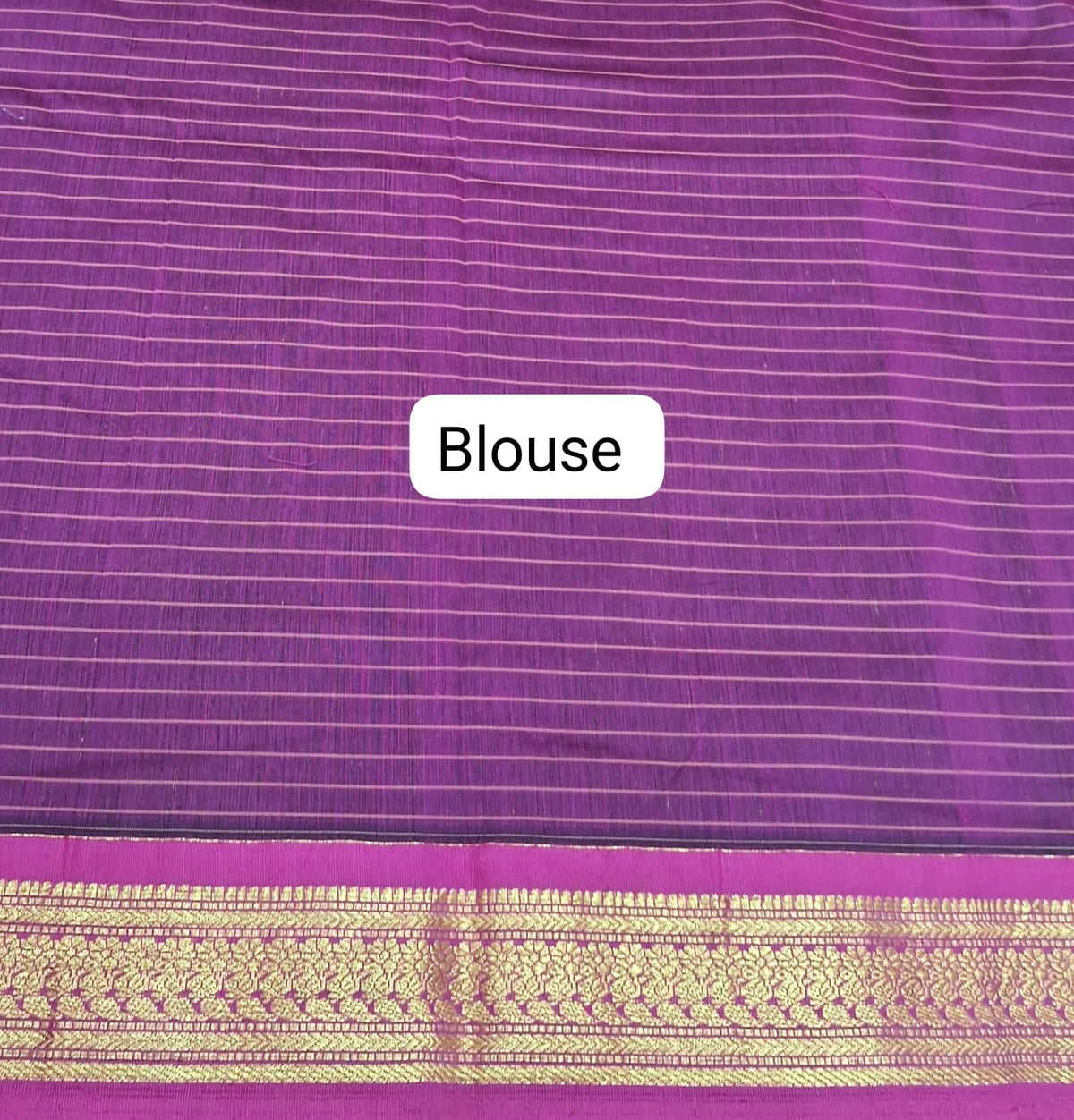 Light Leaf Green Kalyani Cotton Saree blouse