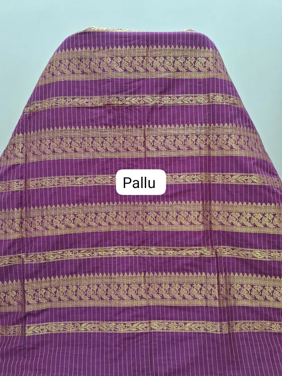 Dark Brown Kalyani Cotton Saree pallu
