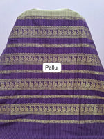 Dark Beige Kalyani Cotton Saree pallu