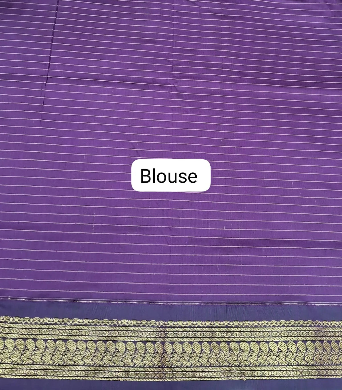 Dark Beige Kalyani Cotton Saree blouse