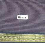 Beige Kalyani Cotton Saree blouse