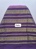 Pink Kalyani Cotton Saree pallu