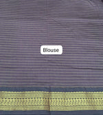 Green Pure Kalyani Cotton Saree blouse