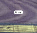 Dark Orange Kalyani Cotton Saree blouse