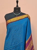 Navy Blue Kalyani Cotton Saree 1