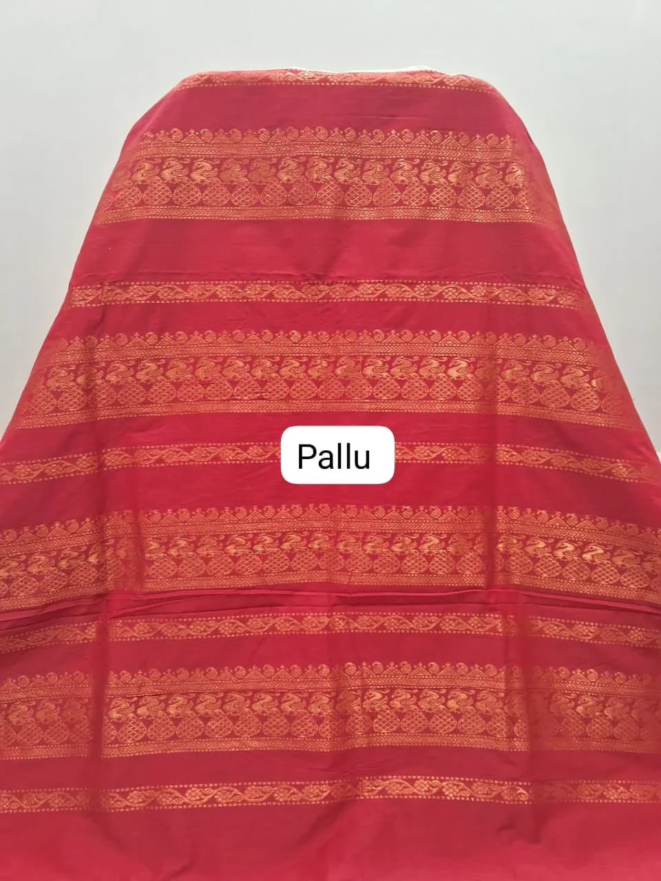 Dark Beige Kalyani Cotton Saree pallu