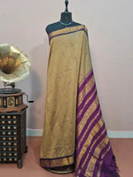 Dark Beige Kalyani Cotton Saree 