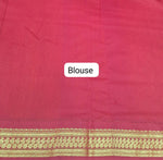 Mango Yellow Kalyani Cotton Saree blouse