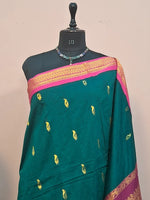 Teal Green Kalyani Cotton Saree 1