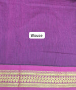 Teal Green Kalyani Cotton Saree blouse