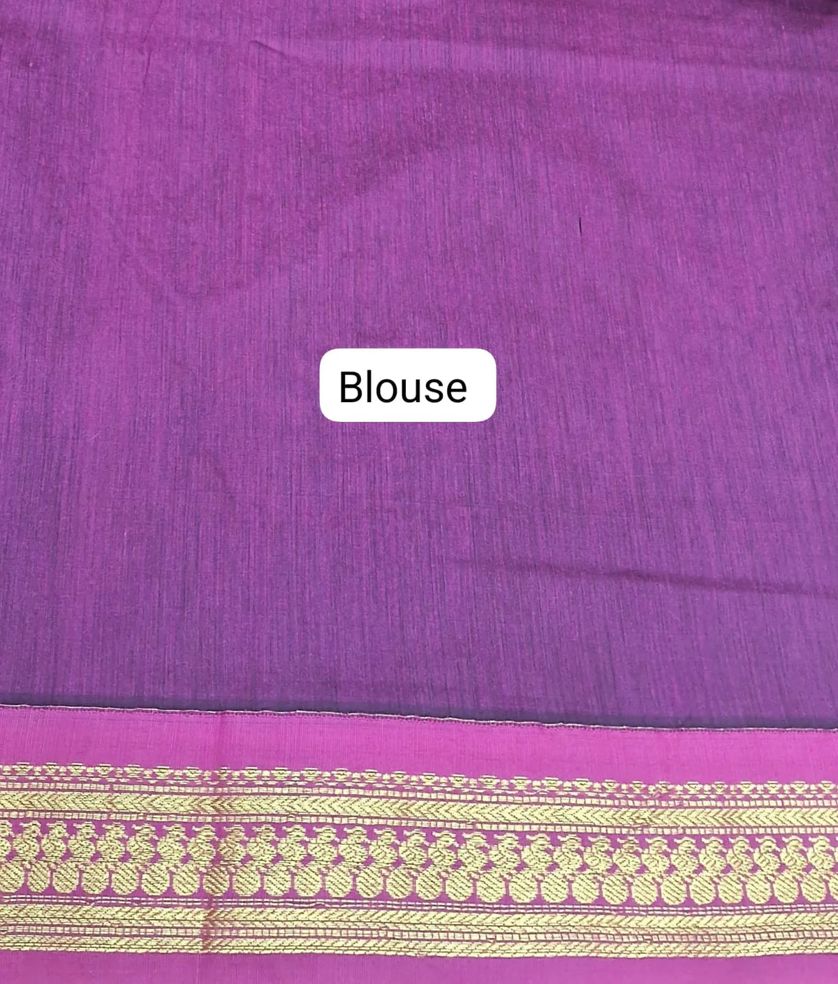 Teal Green Kalyani Cotton Saree blouse