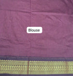Yellow Kalyani Cotton Saree blouse