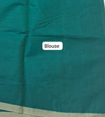 Bottle Green Kanchi Cotton Saree blouse