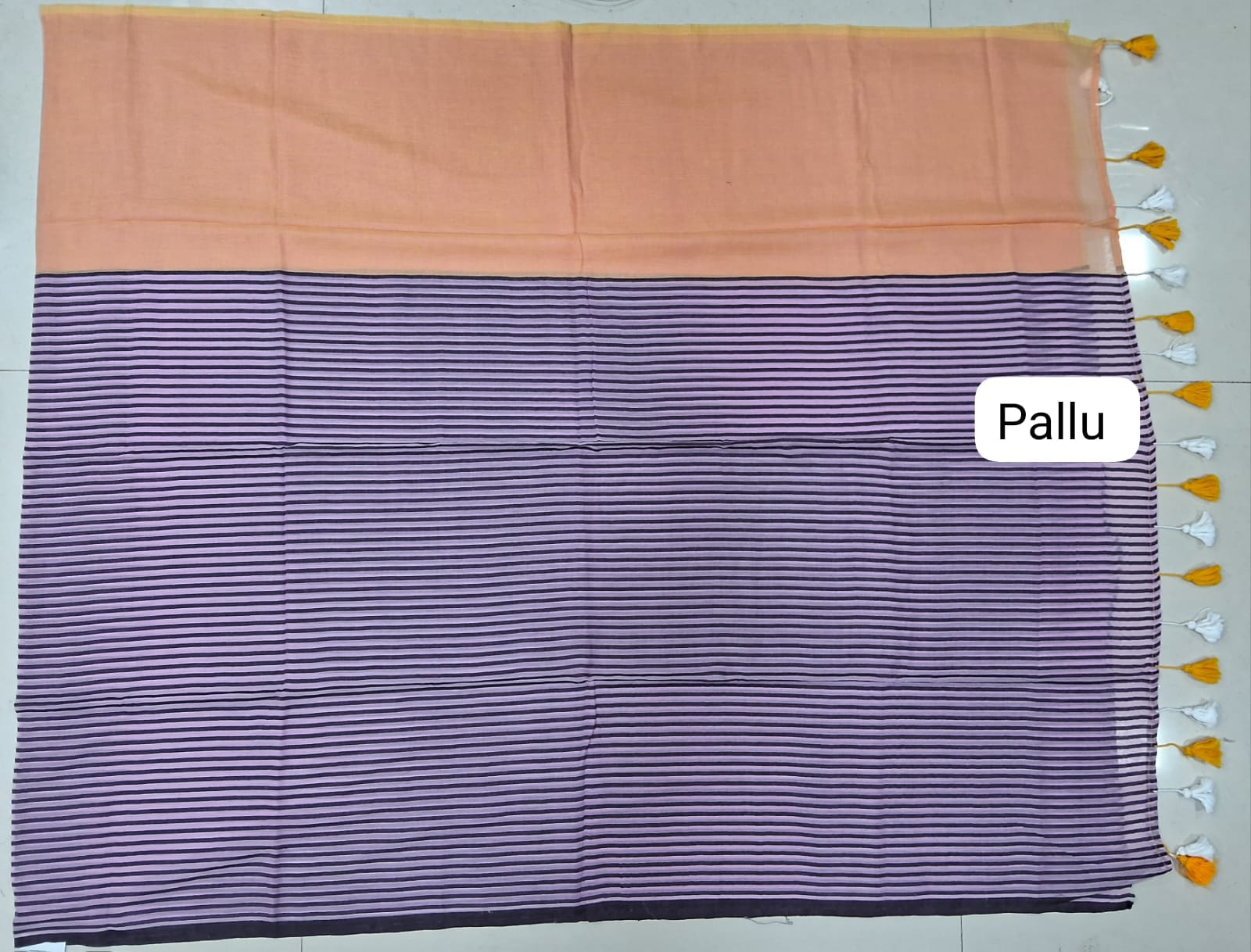 Lavender Soft Mulmul Cotton Saree
