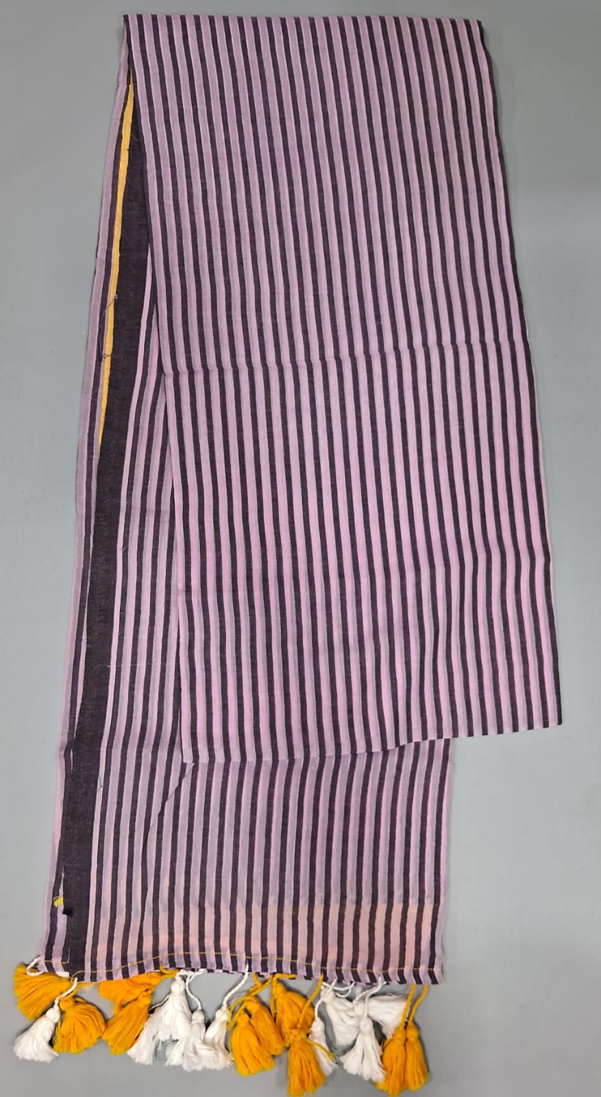 Lavender Soft Mulmul Cotton Saree