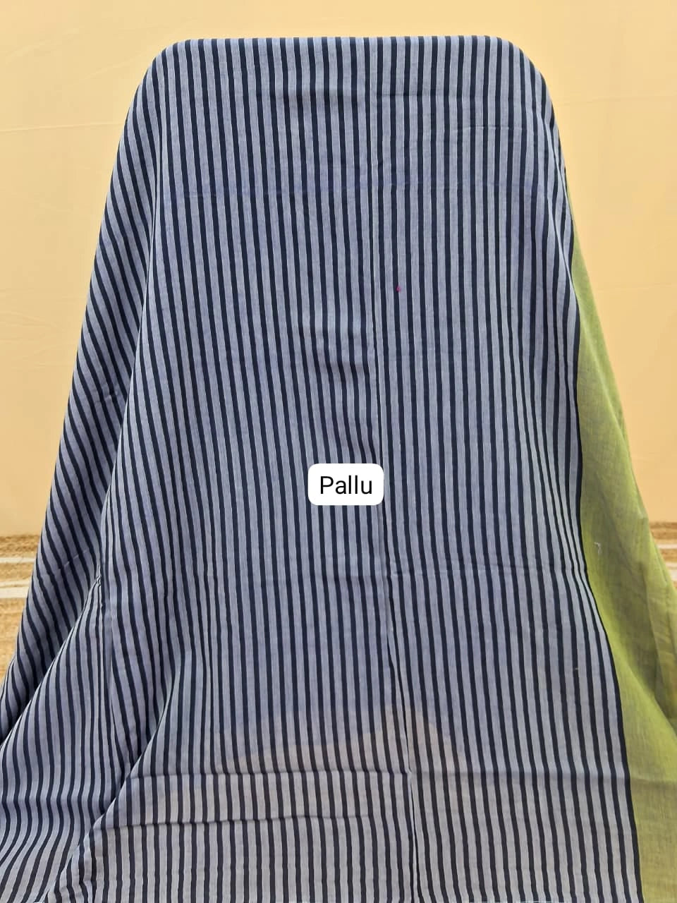Light Lavender Mulmul Cotton Saree Pallu