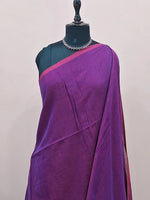 Purple Dual Shade Mulmul Cotton Saree 1