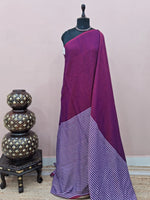 Deep Wine Mulmul Cotton Saree