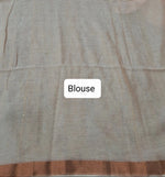 Off-White Mulmul Cotton Saree Blouse