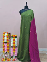 Leaf Green Mulmul Cotton Saree 