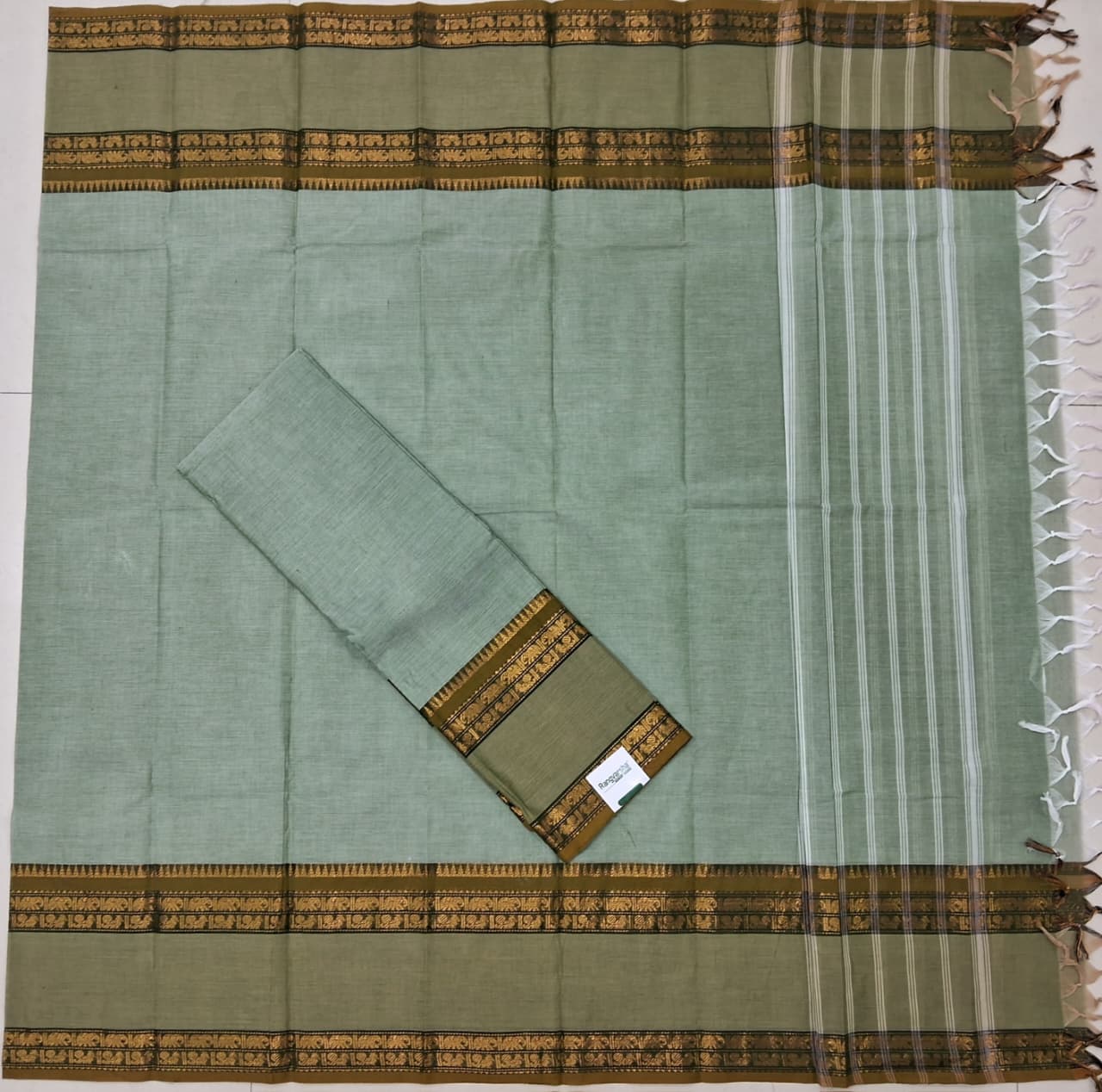 Pista Green Kanchi cotton top