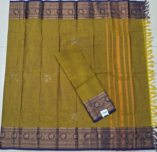 Olive green Kanchi cotton Top 