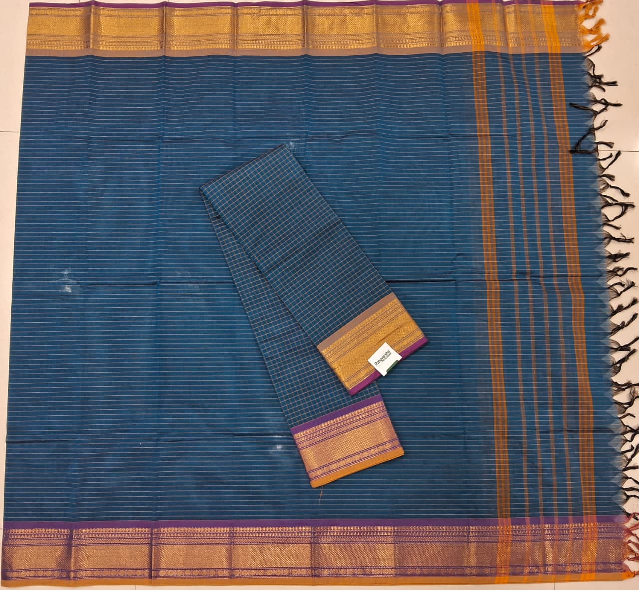 Shop Blue Kanchi cotton Dress Material Online 