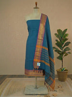 Blue Kanchi cotton Dress Material
