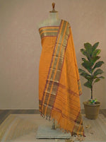 Tangerine Orange Kanchi dress material