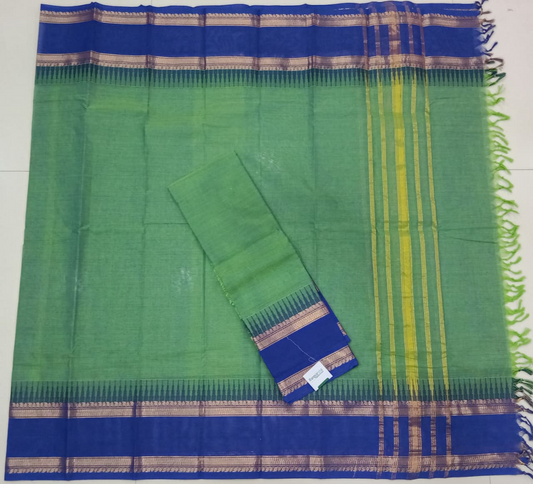 Leaf Green Kanchi Cotton Top