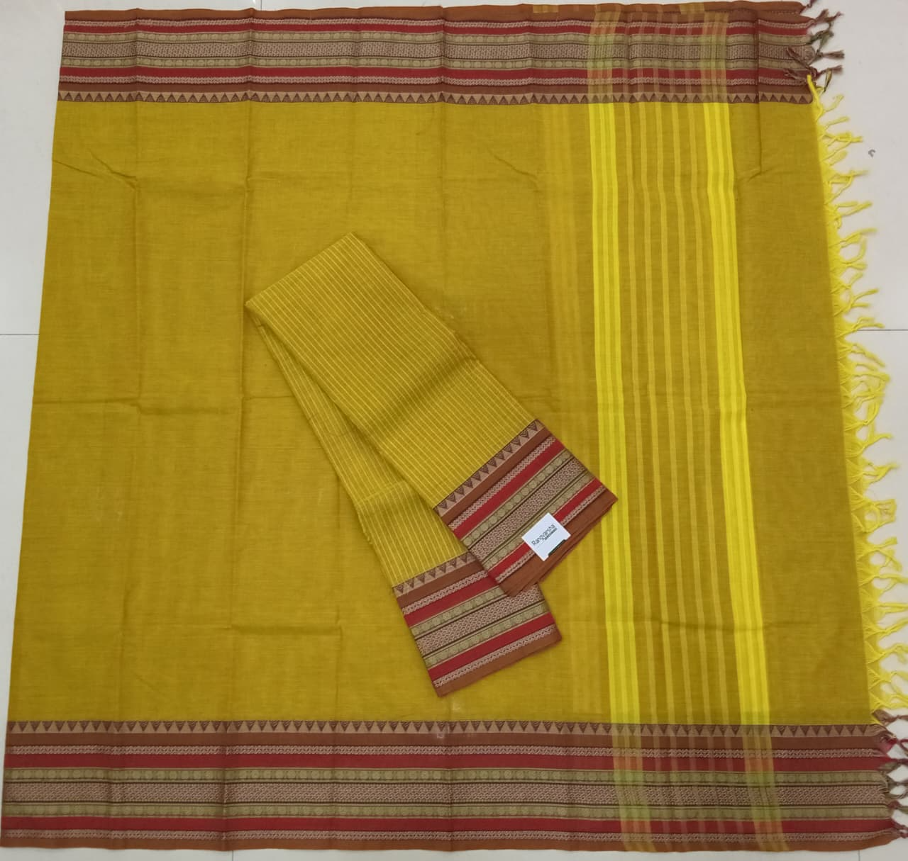 Olive Green Kanchi Cotton Top