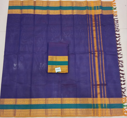 Navy Blue Kanchi Cotton Top 