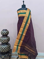 Walnut Brown Kanchi Cotton Dress Material