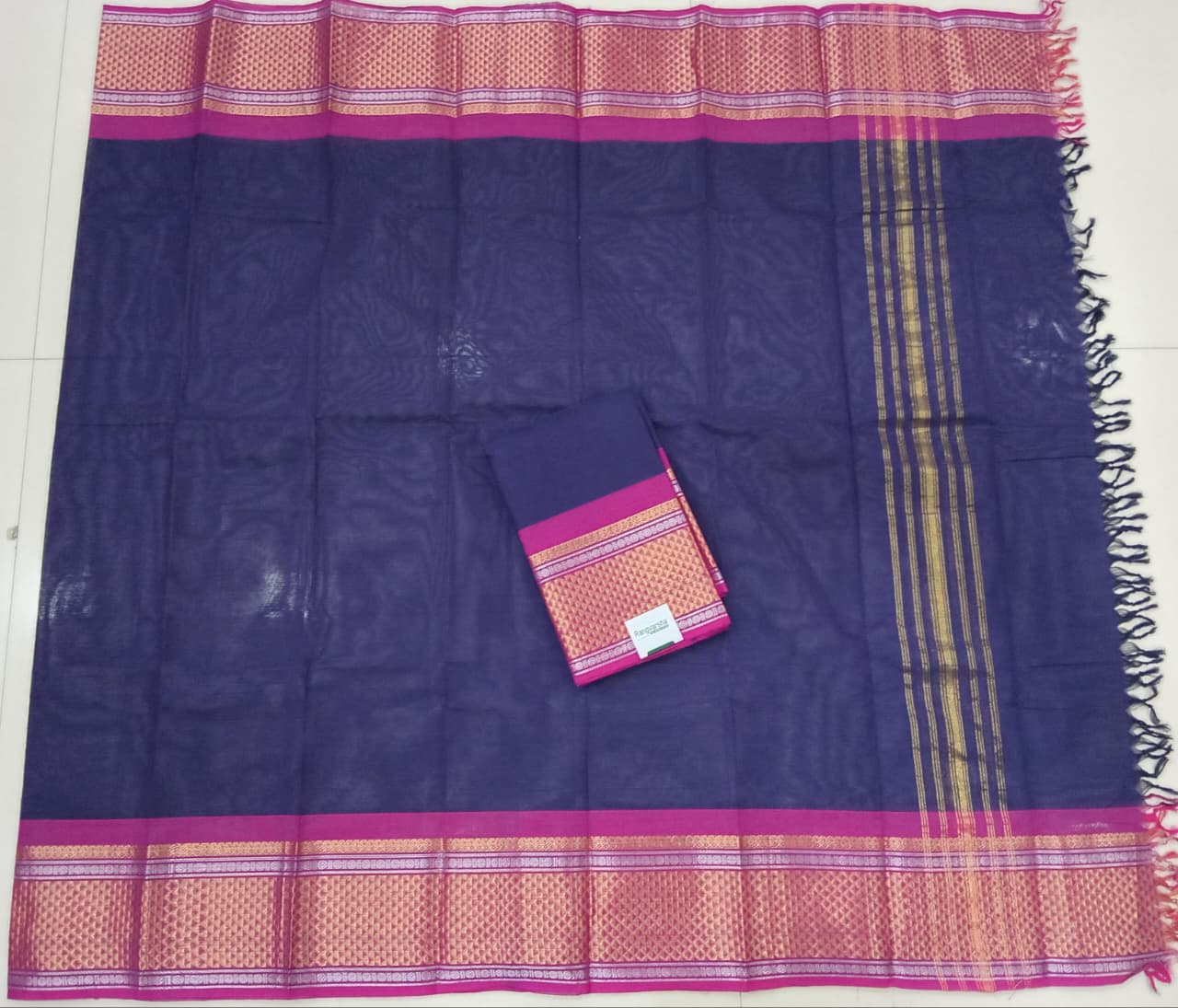 Deep Blue Kanchi Cotton Top