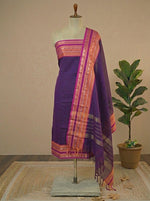 Purple Plain Kanchi Cotton Dress Material