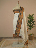 Beige Kanchi Cotton Dress Material 