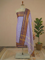 Lavender Plain Kanchi Cotton Dress Material