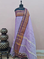 Lavender Plain Kanchi Cotton Dress Material
