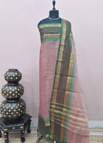Peach Kanchi Cotton Dress Material